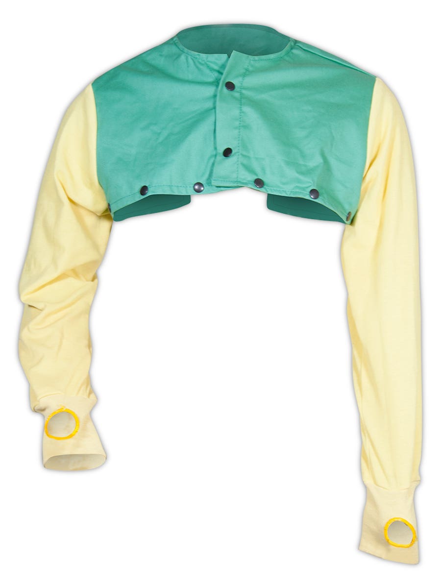 Spark Guard Flame Resistant Cape Sleeve With Kevlar - 9 Oz Welding & Metal Work Protection