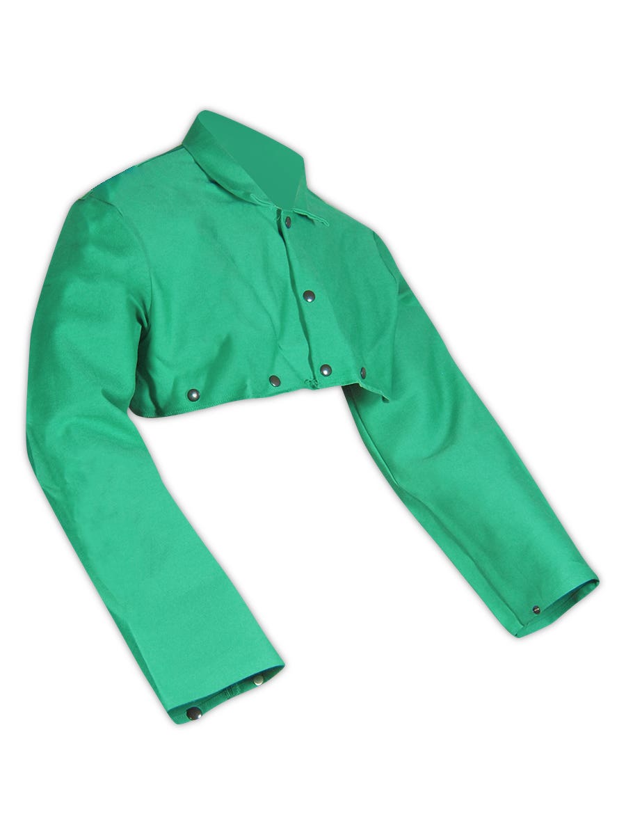 Cape De Soudure Magid Spark Guard - Taille M, Vert, 100% Coton Ignifugé, Neuf