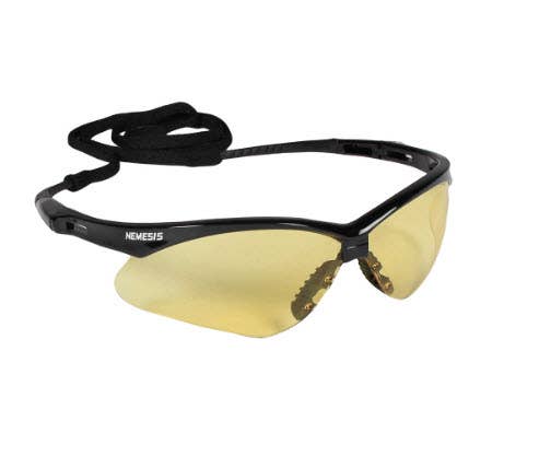 Jackson® Nemesis Safety Glasses, Polycarbonate, Amber, Black