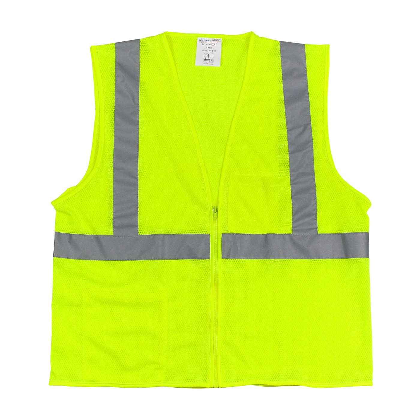 PIP Type R Class 2 High Visibility Zipper Mesh Safety Vest