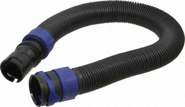 Length Adjusting Breathing Tube, For Use With Versaflo PAPR, Quick Release Swivel Connection, Black