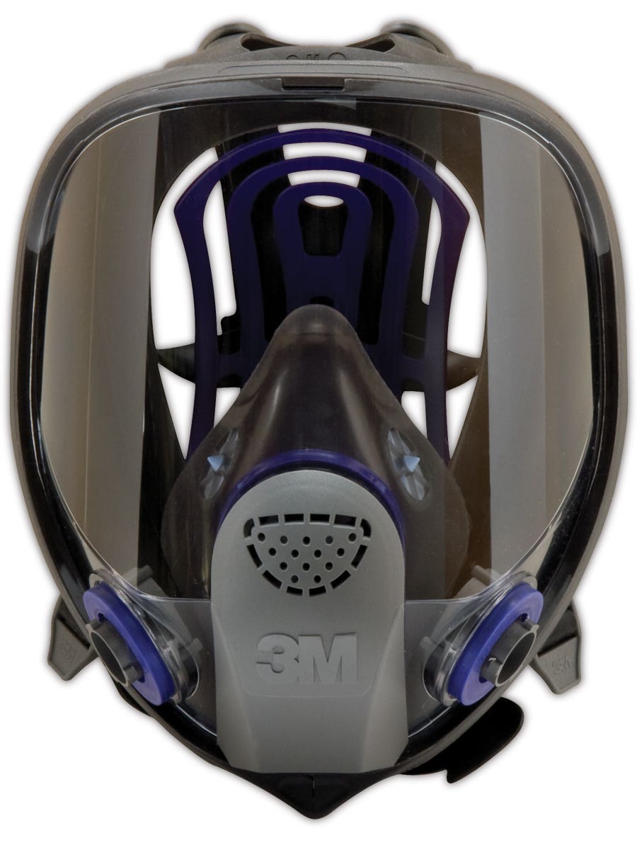 Ultimate FX Full Facepiece Reusable Respirator, FF-400 Series, Includes Speaking Diaphragm, Black, L