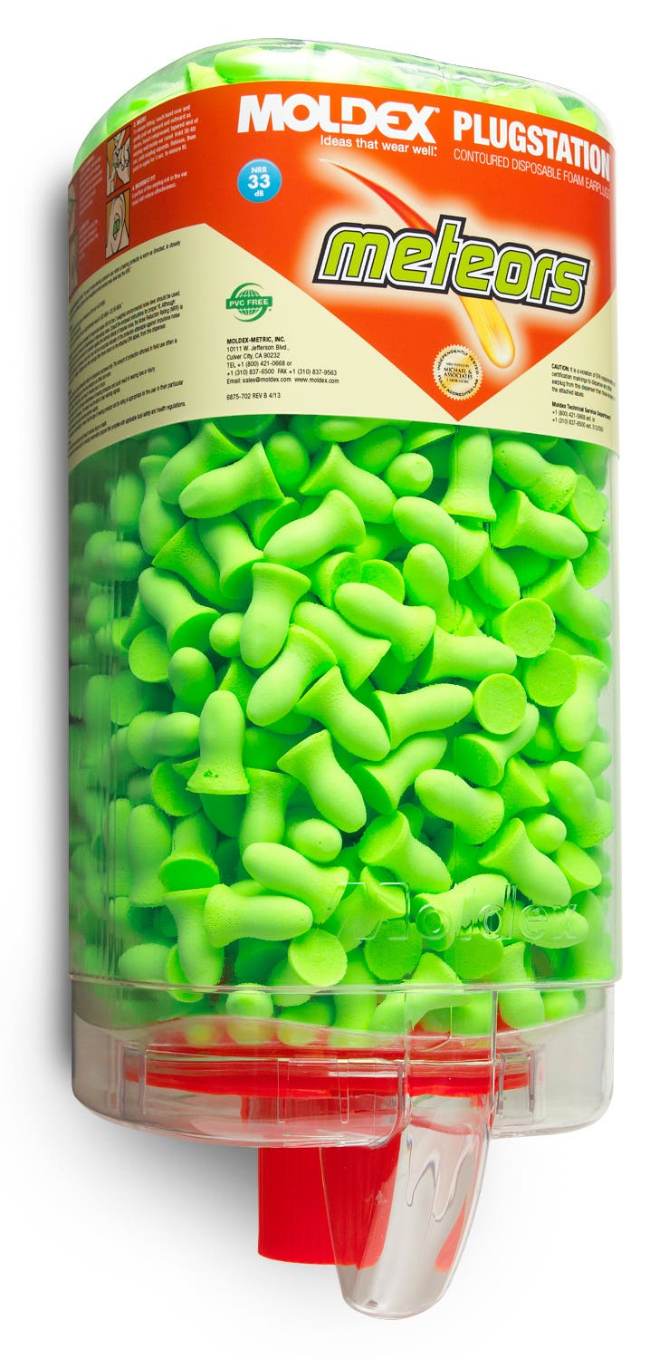 Moldex | Pura-Fit® Earplug Dispenser Refill: Foam, 33dB - Green, Disposable | Part #6844