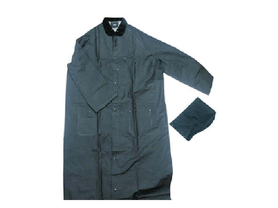 Ironwear 9221-B .35mm Waterproof 60" Riding Coat With Detachable Hood