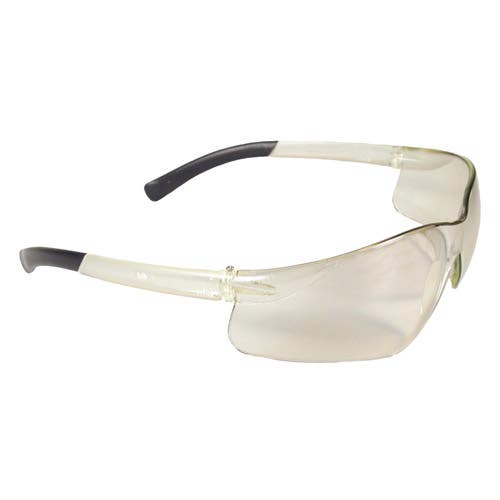 Rad-Atac, Safety Glasses, Anti-Scratch, Indoor/Outdoor Lens, Light Gray Frame, Frameless