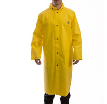Tingley DuraScrim C56207 Yellow Flame Resistant PVC on Polyester Raincoat