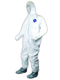 Dupont TY122S 400 Tyvek Disposable Coverall – Bunny Suit With Hood & Boots – CASE OF 25 – Unisex