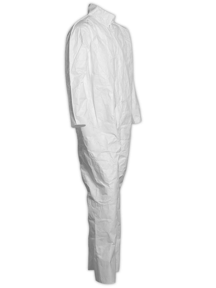 Magid CVZ112 Tyvek Disposable Coveralls With Collar, 25/Case