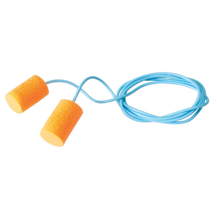 FirmFit(TM) Disposable Foam Ear Plugs, Cylinder Shape, 30 dB, Orange, 100 PK