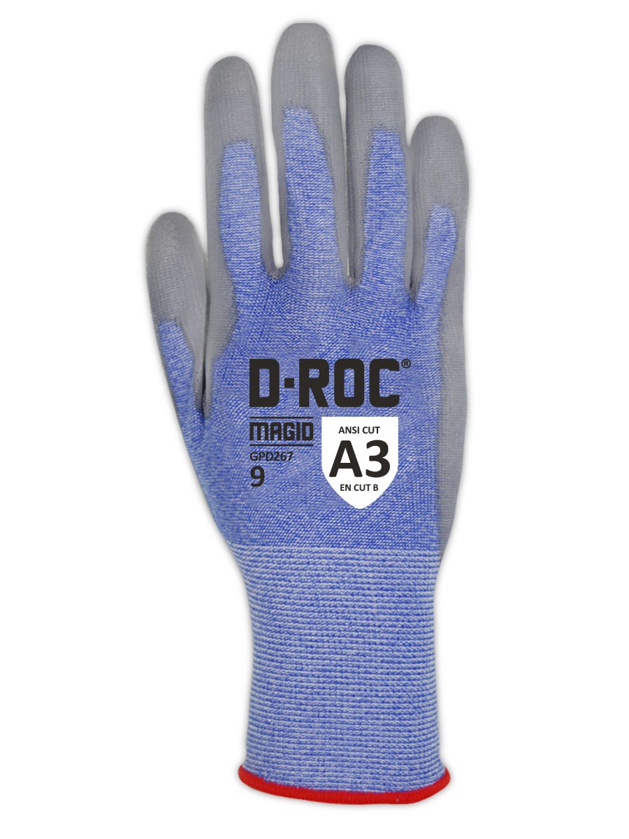 Magid D-ROC GPD267 Touchscreen Gloves, ANSI Cut A3
