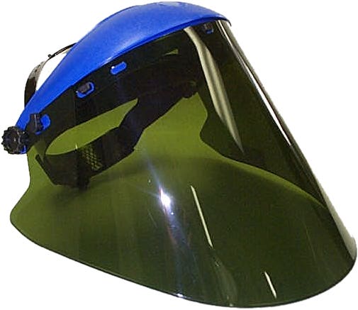 Paulson IM20-L6FM 10" x 20" .060" Medium Green Polycarbonate Faceshield