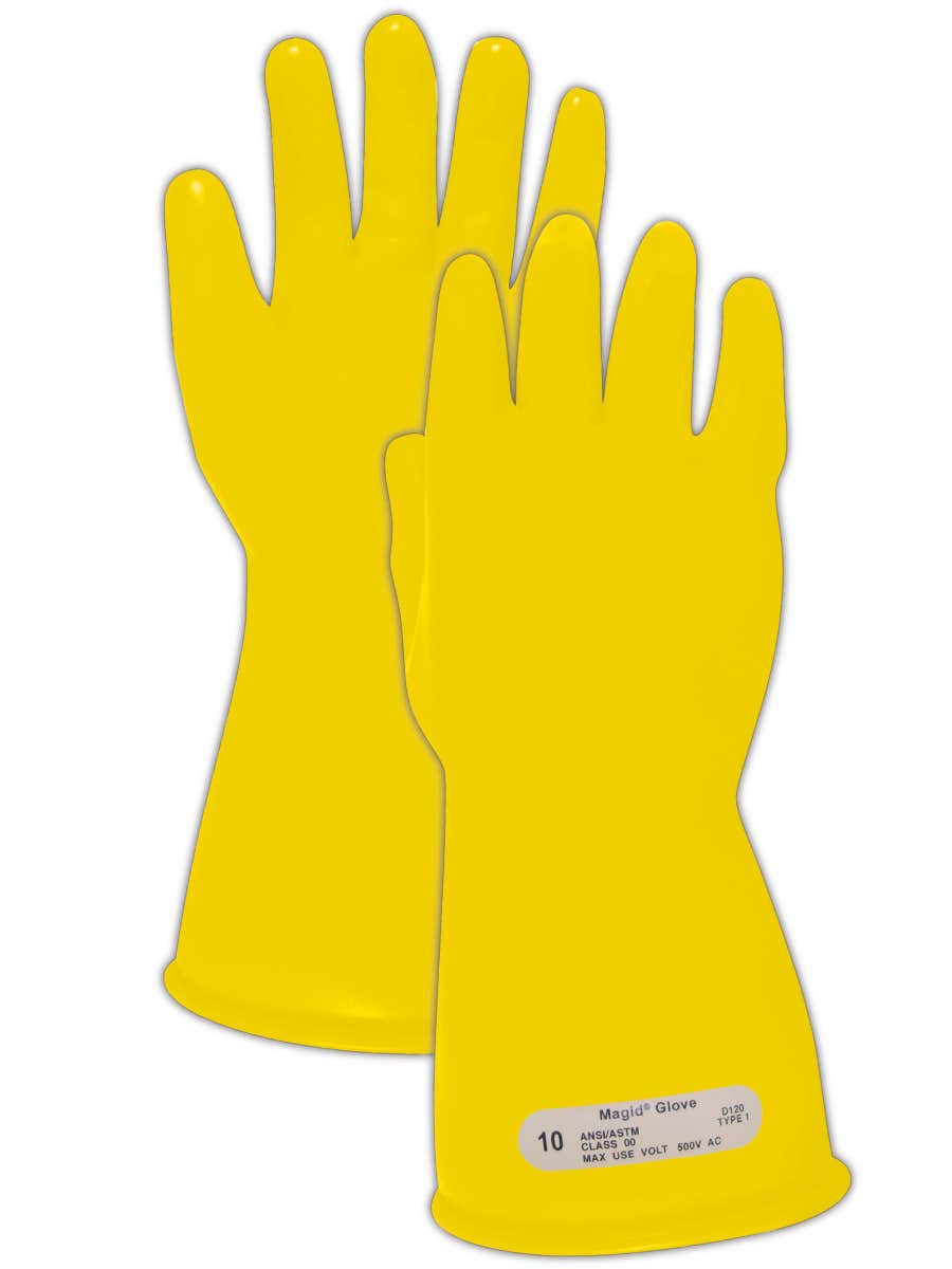 Magid® A.R.C.™ M00 Class 00 Yellow Rubber Electrical Insulating Gloves