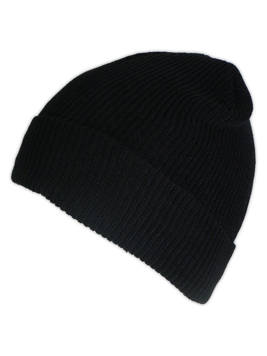 OccuNomix Beanie Hat: Size Universal, Black, Double Layer & Flame-Resistant - Solid, Nomex | Part #1079-068