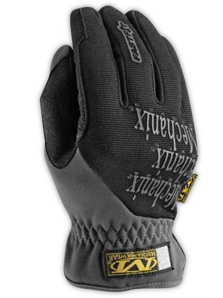 Mechanix Wear Field Work Gloves: MFF-05, Size Medium, Leather, Smooth Grip - Leather-Lined, Black, Pair | Part #MFF-05-009