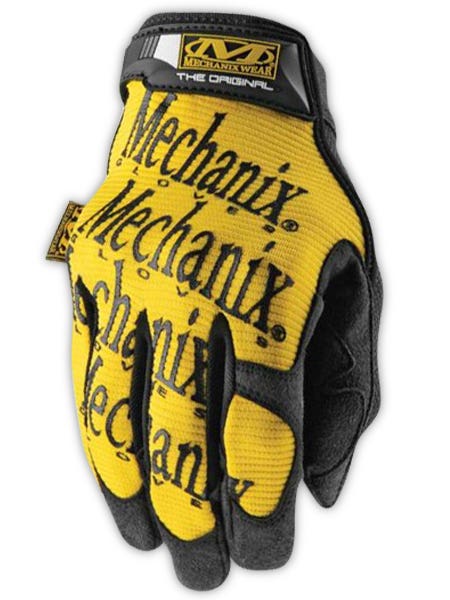 Mechanix Wear Original MG050 Synthetic Leather Palm Mechanics Gloves with Padded Back