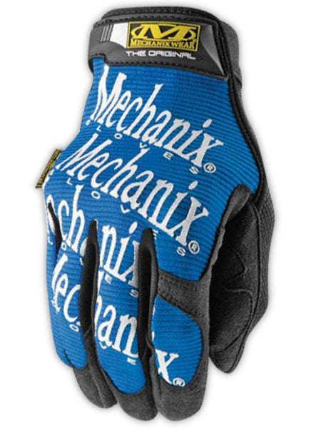 Mechanix Wear® Original® High Dexterity Gloves, Spandex/Synthetic, Hook & Loop Cuff, XL, Blue