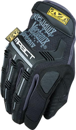 Mechanix Wear M-Pact Impact Resistant Black Leather Gloves w/D30 Palm Padding