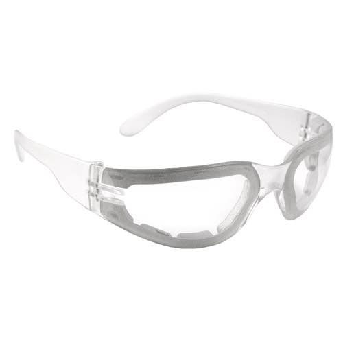 Radians | Mirage™ Safety Glasses: Anti-Fog, Polycarbonate, Clear Lenses, Full-Framed - Clear Frame, Non-Adjustable Temples, Series Mirage, ANSI Z87.1+