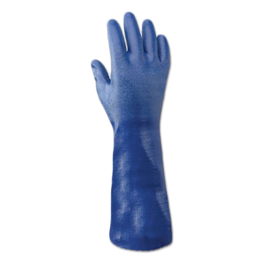 SHOWA NSK24 Blue 14" Rough Finish Nitrile Gloves
