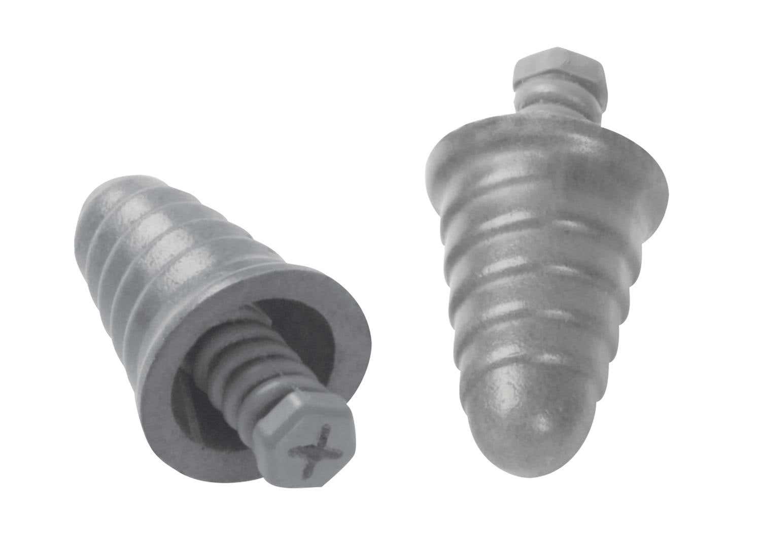 Skull Screws Reusable Foam Ear Plugs, Cone Shape, 32 dB, Gray, 120 PK