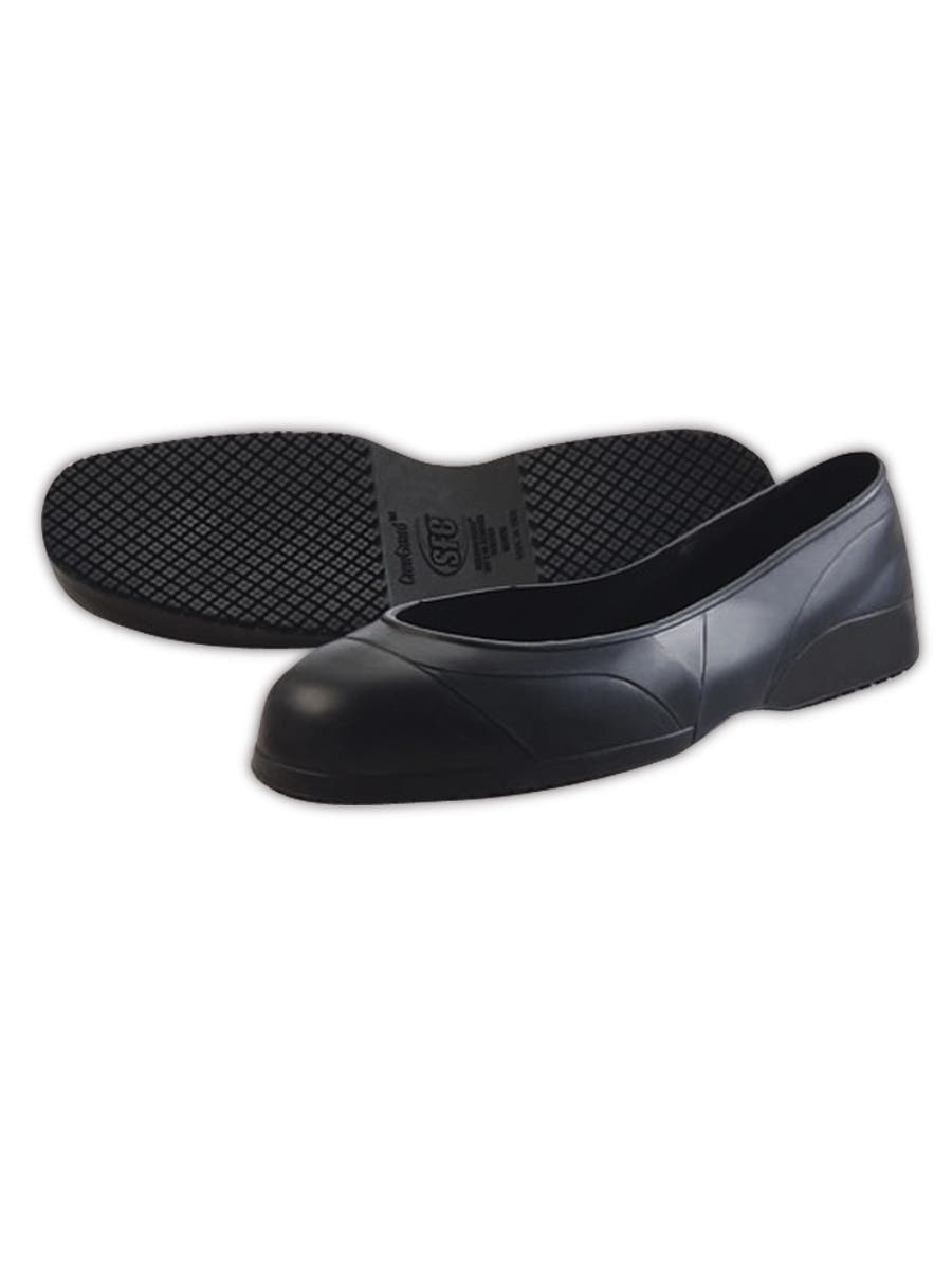 Overshoes, Plain Toe Toe, Rubber, Black, XL (13-15)