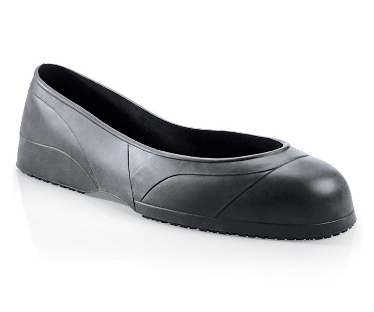 Overshoes, Plain Toe Toe, Rubber, Black, XXL (15.5-17)