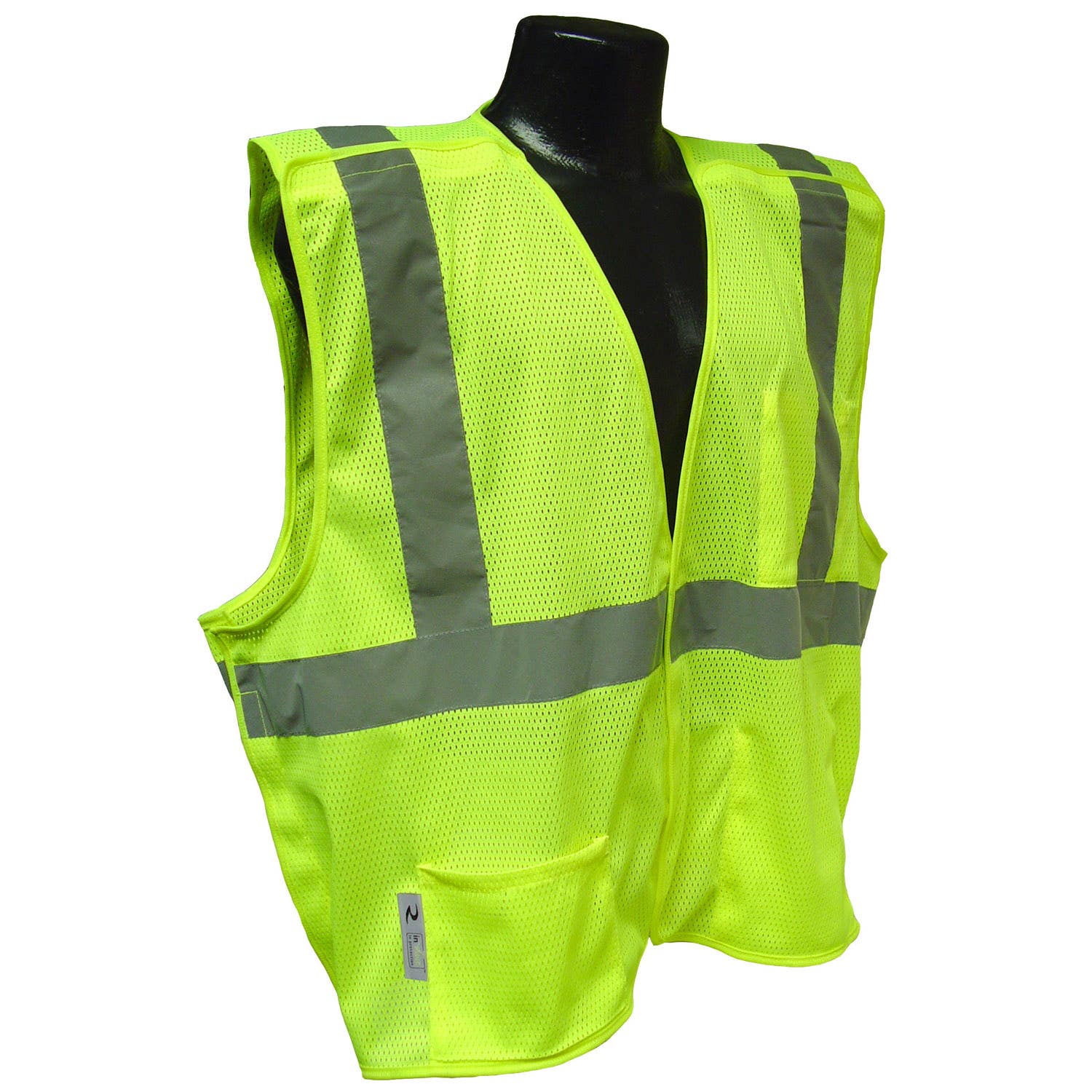 RADIANS High Visibility Vest: Breakaway, Size Medium - Green, Hook & Loop Closure, 3 Pocket | Part #SV4GMM
