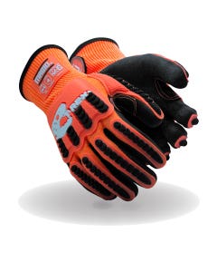 Magid T-REX Flex Series Knit Impact Glove with Crinkle Latex Palm – Cut Level A4