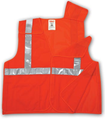 Tingley Job Sight High-Visibility Orange Breakway Mesh Vest