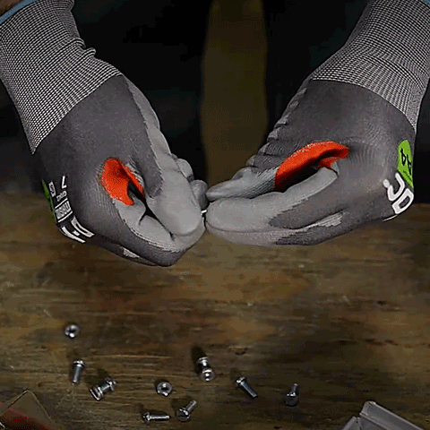 Magid D-ROC GPD412 21G PU Coated Work Gloves, Cut A4