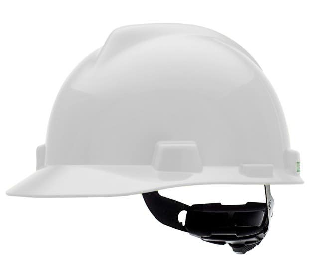 MSA Super V Hard Hat Cap with Fas-Trac® III Suspension