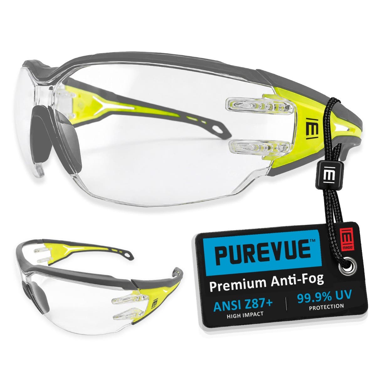 Magid AcuSpex EBX4055 Anti-Fog Safety Glasses — ANSI Z87+