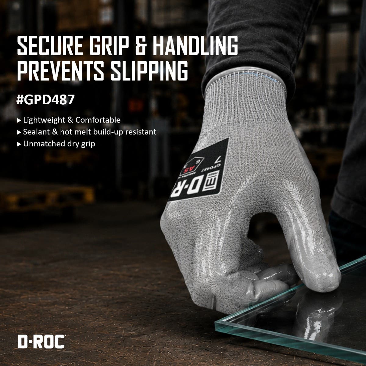 Magid D-ROC GPD487 Hyperon 13-Gauge Cut A5 Work Gloves