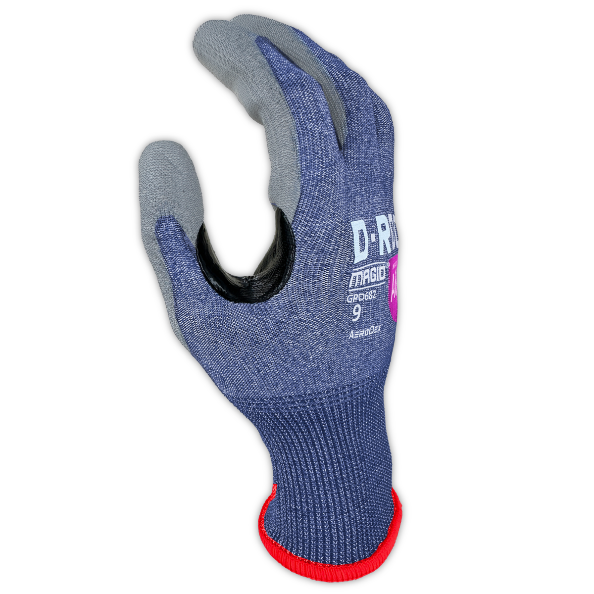 Magid D-ROC AeroDex GPD682 PU Coated Gloves, ANSI A6