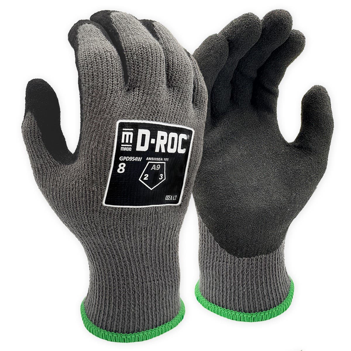 小物 DESCENDANT GLOVE Magid D-ROC GPD954W Sandy Latex Winter Gloves, Cut A9
