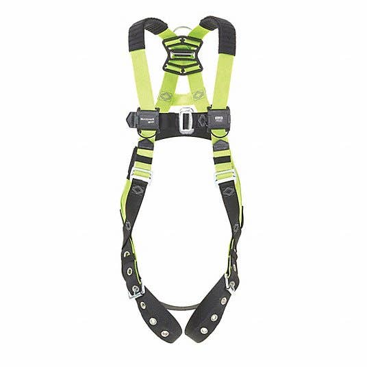 Honeywell Miller H500 Ganzkörper-Auffanggurt – IS3, D-Ringe Vorn/hinten, 140 Kg Traglast, Größe 3, Zitronengrün