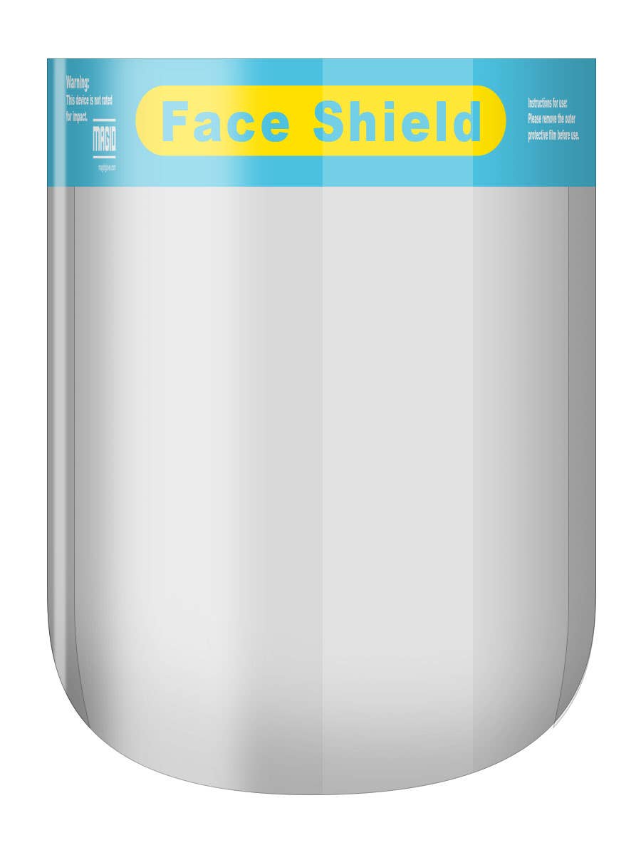 Kids Anti-Fog Face Shield With Padding And Elastic Headband - 5/Box