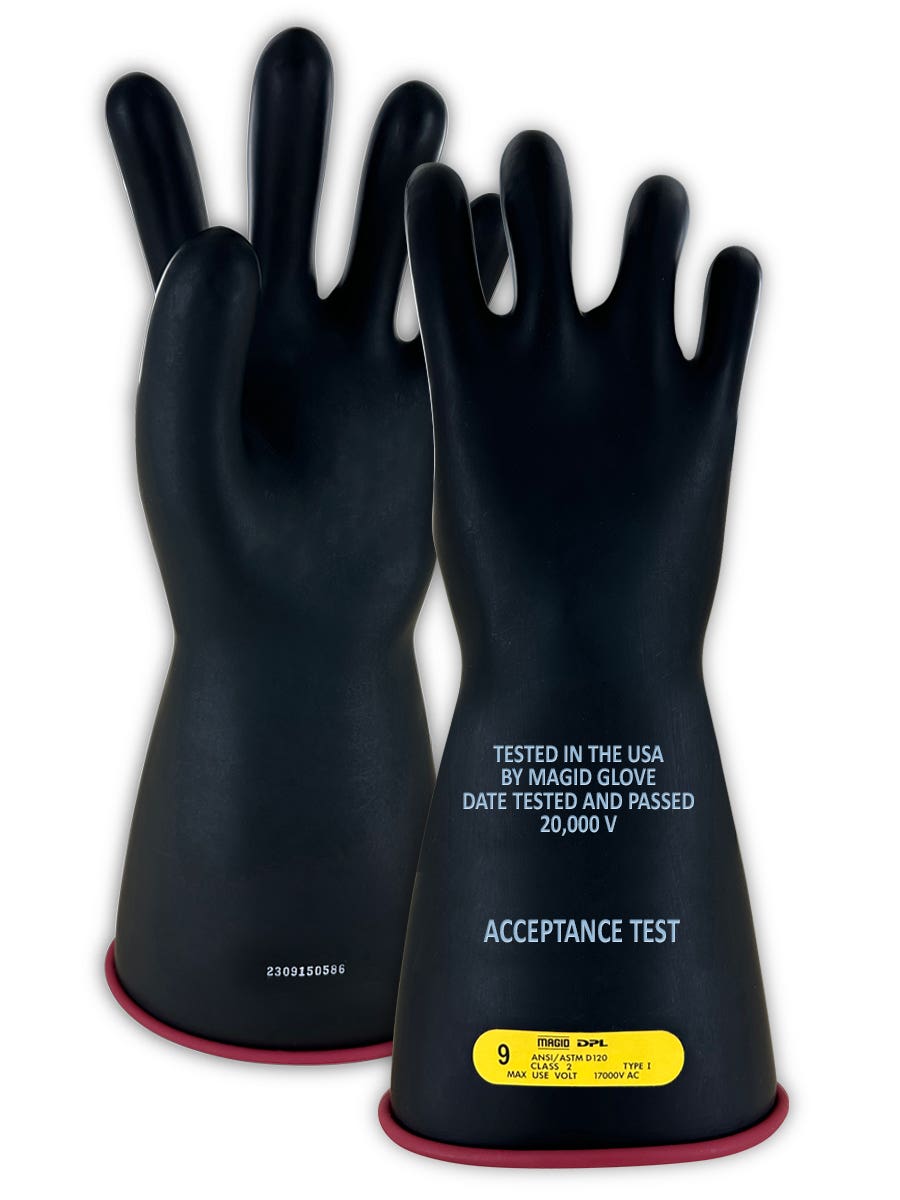 Magid® A.R.C. ™ M21 Class 2 Rubber Electrical Insulating Gloves