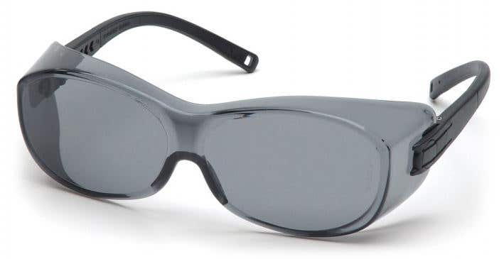 Pyramex S3520SJ OTS Gray Lens With Black Temples Safety Glasses