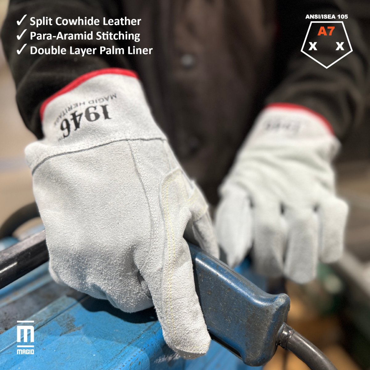 1946 Magid Heritage Heat Resistant Leather Gloves — T1756