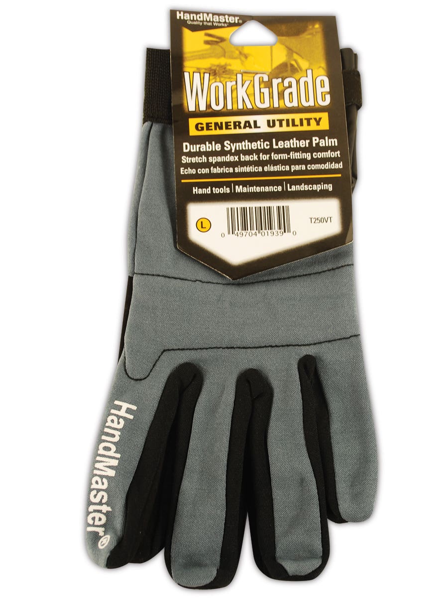 Magid HandMaster Synthetic Leather Palm  Gloves with Form-Fitting Stretch Back