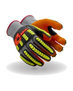 Magid® T-REX® Flex Series® TRX150 Economy Knit Impact Glove with NitriX® Grip Technology Palm Coating - ANSI Cut Level A5
