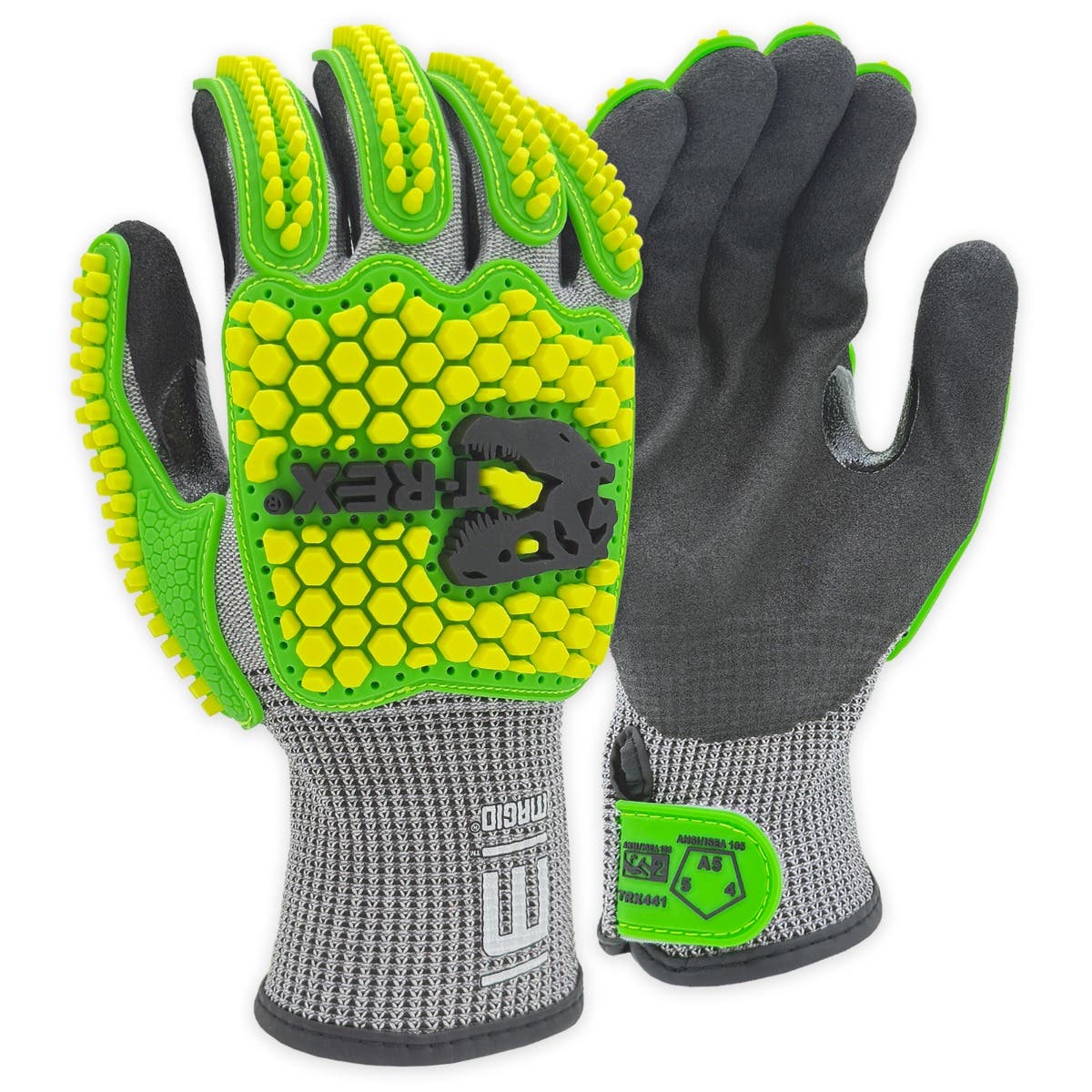 Magid® T-REX® Flex Series® TRX441 Lightweight NitriX® Grip Technology Palm Coated Impact Glove - ANSI Cut Level A5