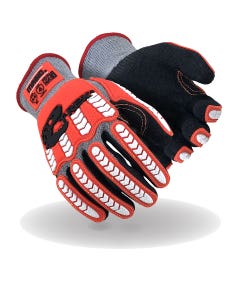 Magid® T-REX® Flex Series® TRX449 Lightweight Crinkle Latex Palm Coated Impact Glove, Cut Level A4