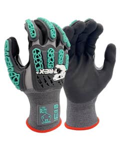 Magid® T-REX® TRX463 21G MAX Breathable Impact Work Glove with Foam Nitrile Palm Coating - ANSI Cut Level A6