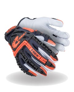 Magid® T-REX® Windstorm Series® TRX744 CoolMesh® Back Goatskin Leather Palm Impact Glove - ANSI Cut Level A4
