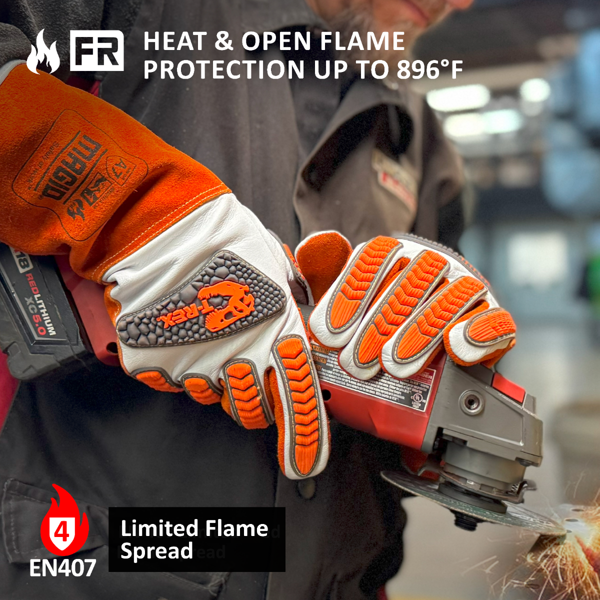 Magid T-REX Inferno Series TRX878 FR Welder Gloves A7