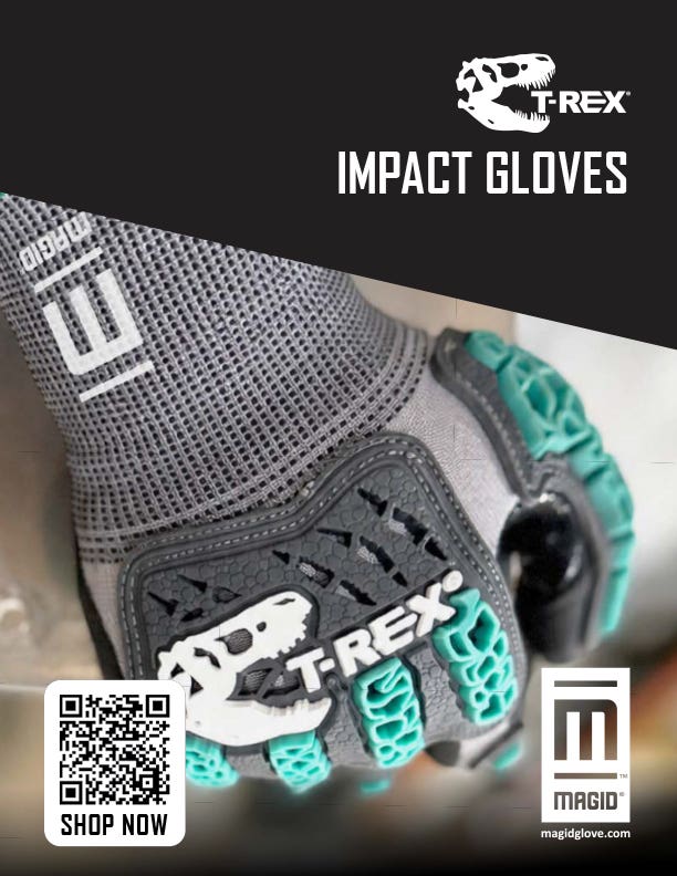 Cover image of T-REX Impact Gloves Brochure
